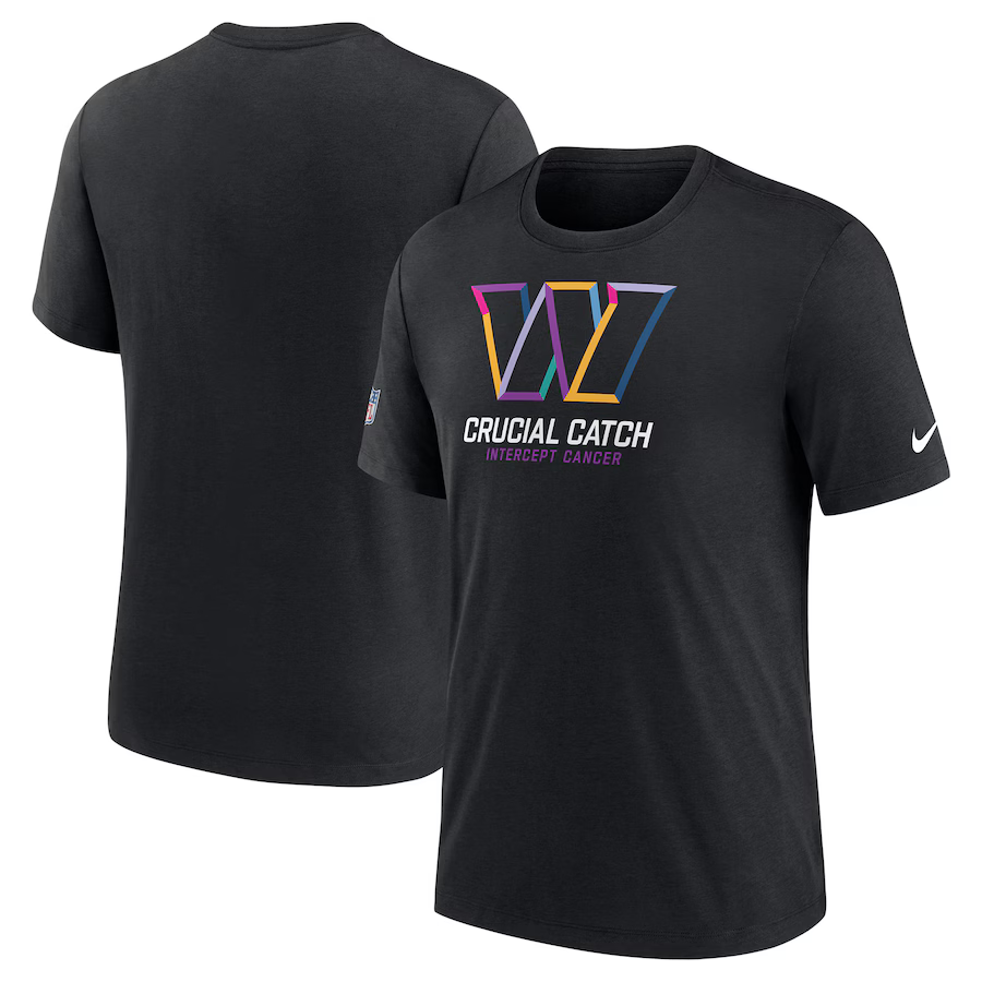 Men Washington Commanders 2024 Nike NFL black T shirts->nfl t-shirts->Sports Accessory